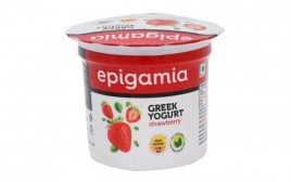 Epigamia Green Yogurt Strawberry   Cup  90 grams